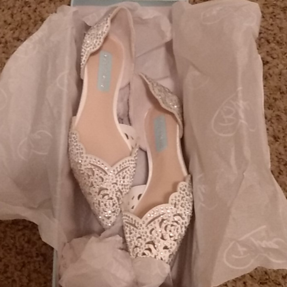 Blue Betsey Johnson Lucy flat